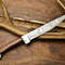 12 Forged Damascus Steel Chef Knife  Handcrafted Kitchen Knife With Brass Bolster 3