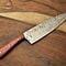Artisan Damascus Steel Chef Knife Custom 12 Kitchen Knife With Wooden Handle 3