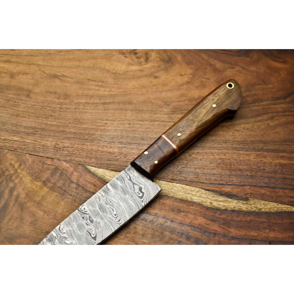 12 Inch Handmade Damascus Blade Chef Knife Professional Kitchen Cutlery Gift 1