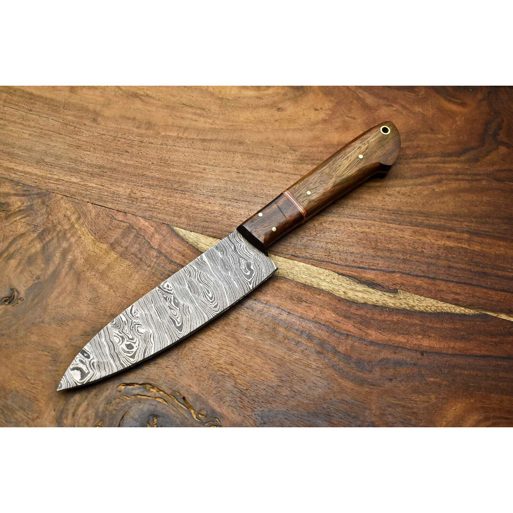 12 Inch Handmade Damascus Blade Chef Knife Professional Kitchen Cutlery Gift 0