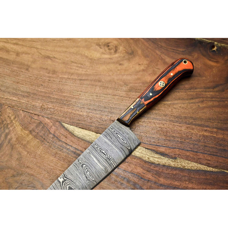 Forged Damascus Steel Chef Knife  Premium 12 Handmade Kitchen Knife 1