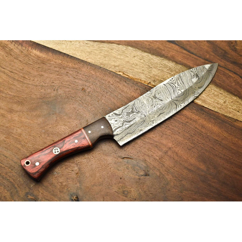 Handmade Damascus Steel Culinary Knife 12 INCH Full Tang Chef Knife For Kitchen Home 3