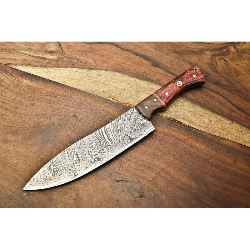 Handmade Damascus Steel Culinary Knife 12 INCH Full Tang Chef Knife For Kitchen Home 0