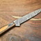 12 Damascus Steel Kitchen Knife Custom Forged Chef Knife With Wooden Handle 3