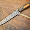 12 Damascus Steel Kitchen Knife Custom Forged Chef Knife With Wooden Handle 0