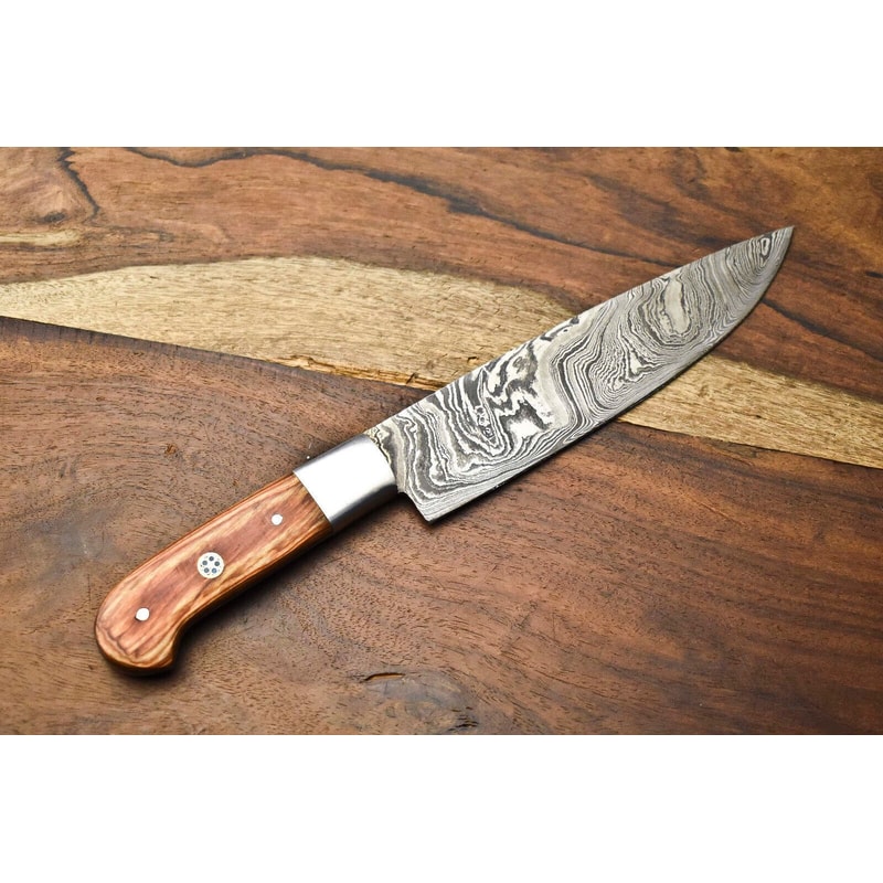 Premium Handmade Damascus Chef Knife 12 Inch Professional Kitchen Tool Gift 3