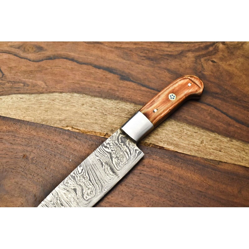 Premium Handmade Damascus Chef Knife 12 Inch Professional Kitchen Tool Gift 1