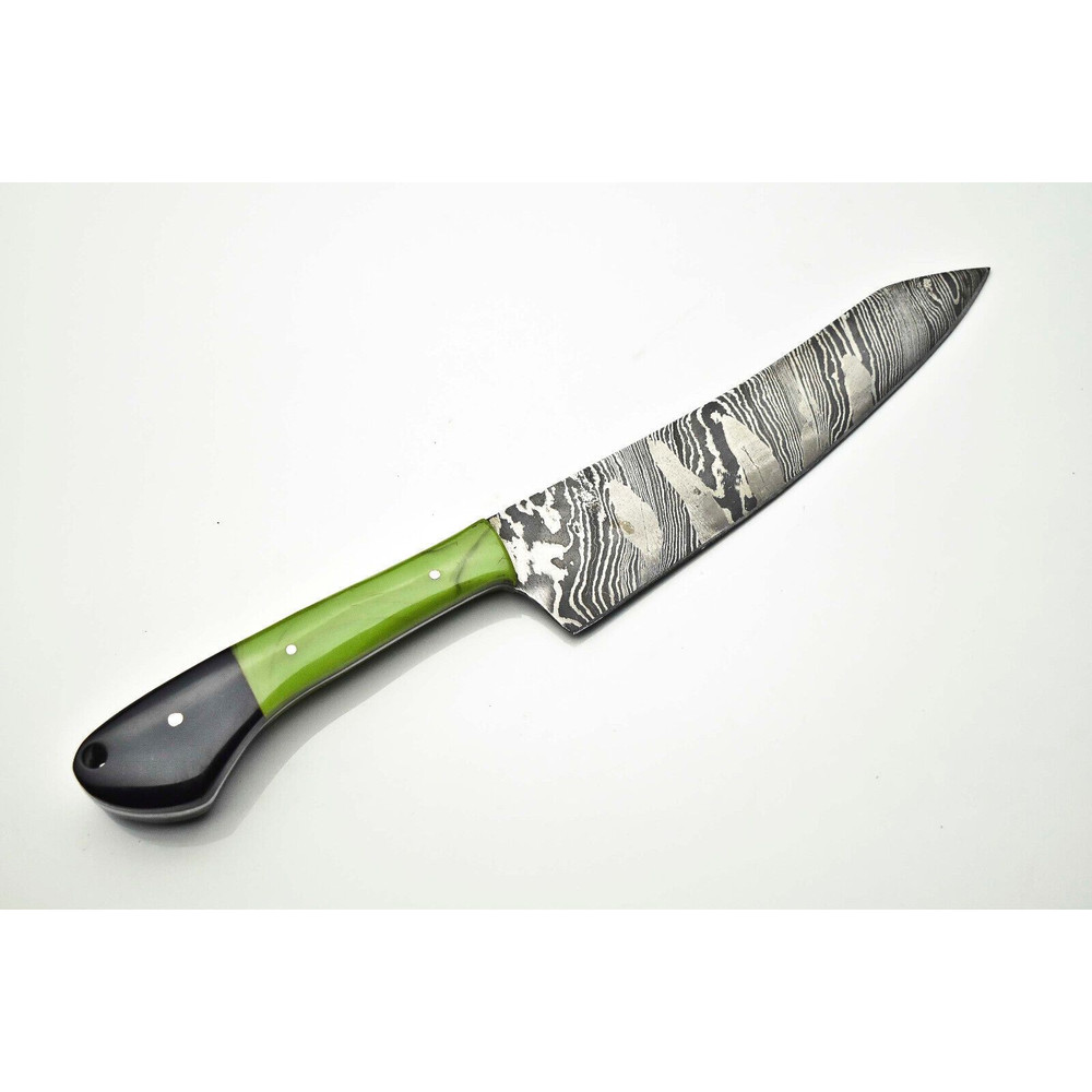 Luxury Handmade Damascus Chef Knife  12 Forged Blade Culinary Gift 3