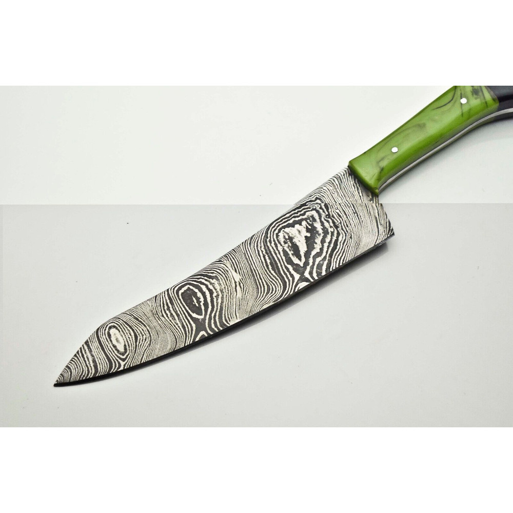 Luxury Handmade Damascus Chef Knife  12 Forged Blade Culinary Gift 2