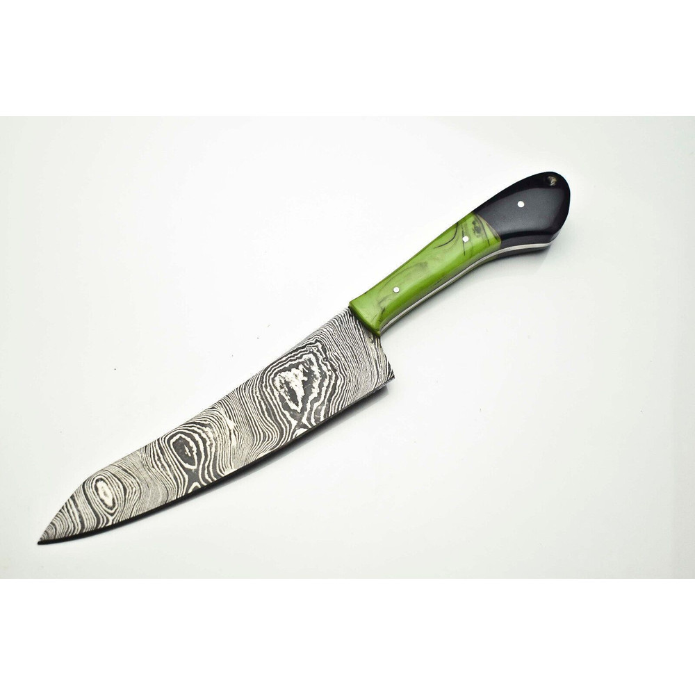 Luxury Handmade Damascus Chef Knife  12 Forged Blade Culinary Gift 0