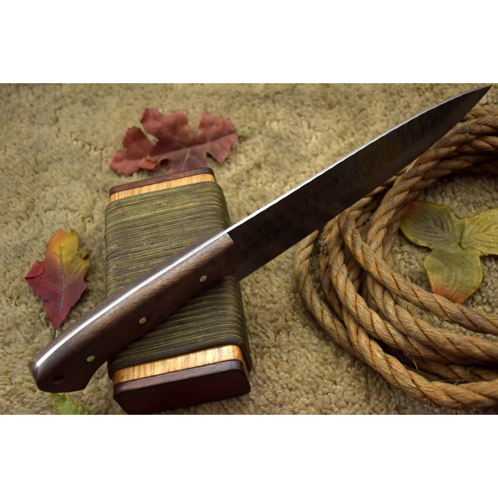 Handmade Damascus Steel 130 Chef Knife  Full Tang Kitchen Knife  Custom Forged Blade 3