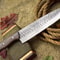 Handmade Damascus Steel 130 Chef Knife Full Tang Kitchen Knife Custom Forged Blade 2