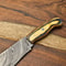 12 Handcrafted Damascus Steel Kitchen Knife Premium Chef Knife With Brass Bolster 1