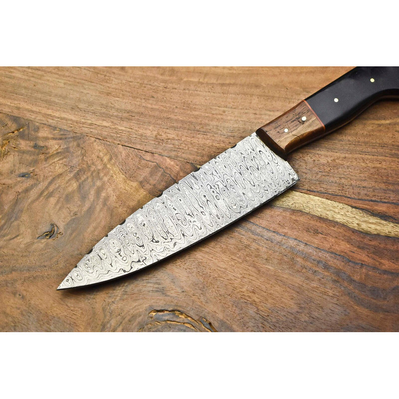 Luxury Handmade Damascus Chef Knife  12 Inch Full Tang Kitchen Knife For Home  Restaurant 2