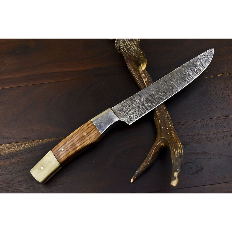Artisan 12 Damascus Steel Kitchen Knife  Hand Forged Chef Knife With Wooden Handle 1