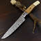 Artisan 12 Damascus Steel Kitchen Knife  Hand Forged Chef Knife With Wooden Handle 0