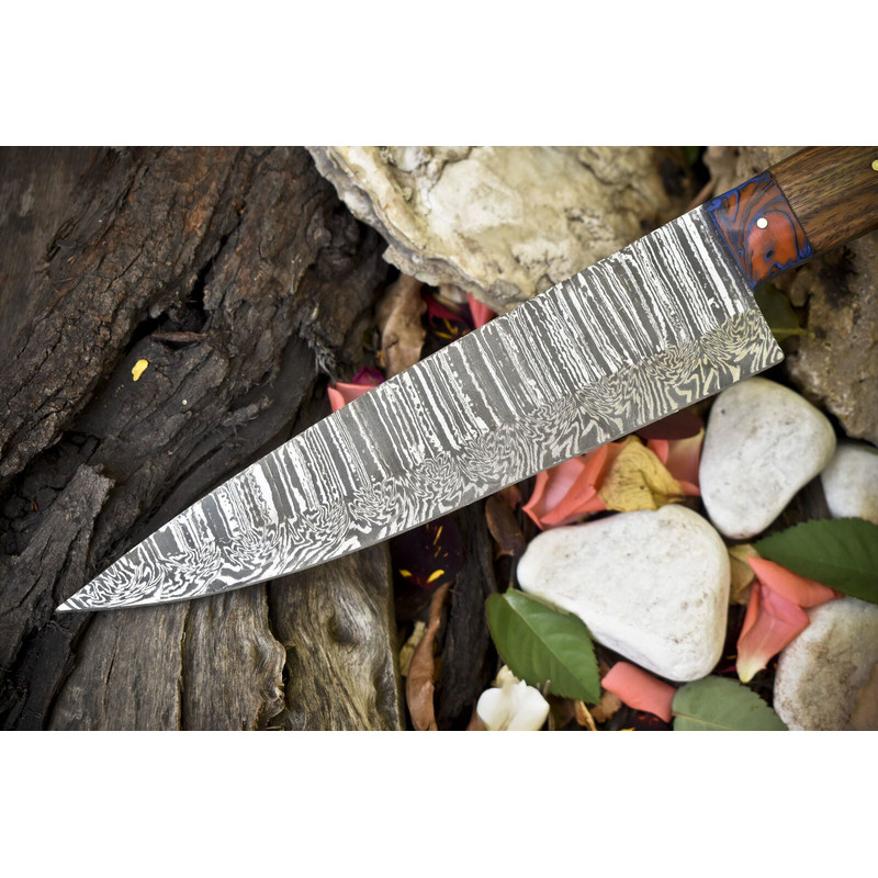 Artisan Hand Forged 13 Damascus Chef Knife  Premium Kitchen Knife Gift 2