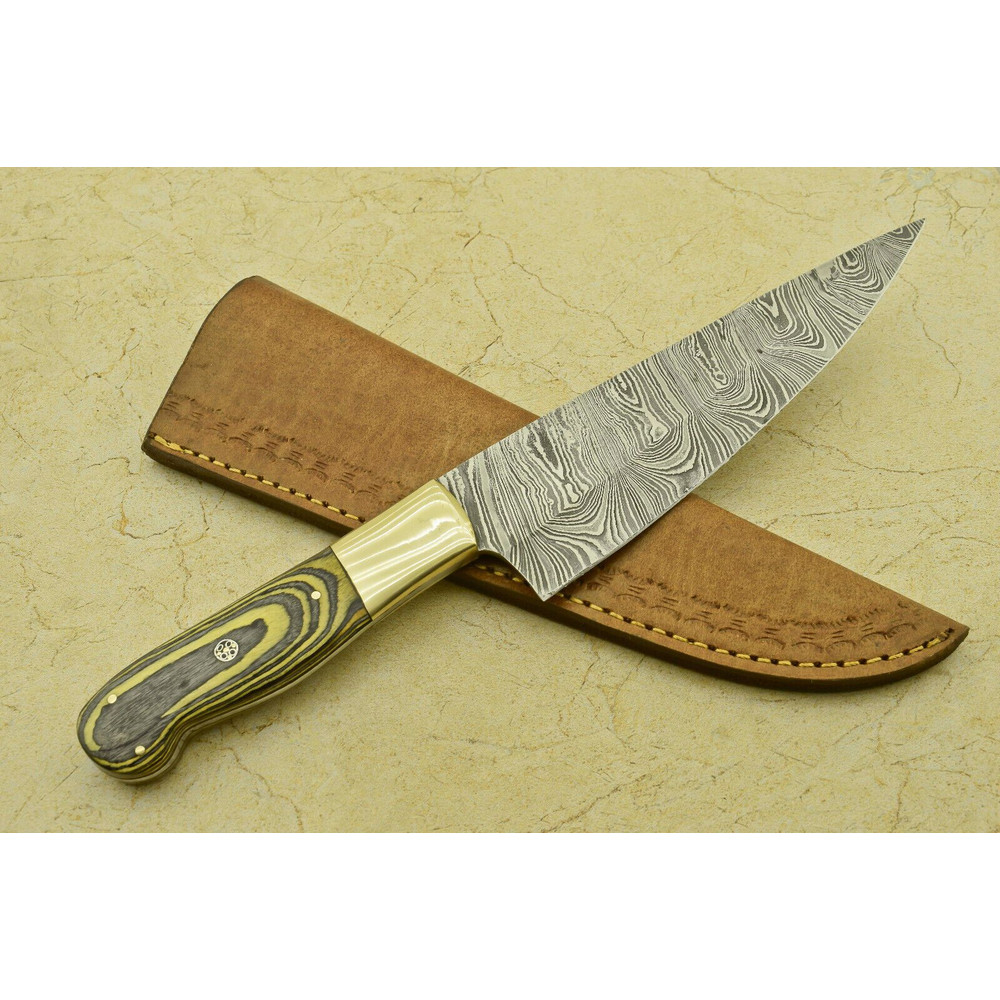 13 Hand Forged Damascus Chef Knife  Professional Kitchen  Outdoor Use 3
