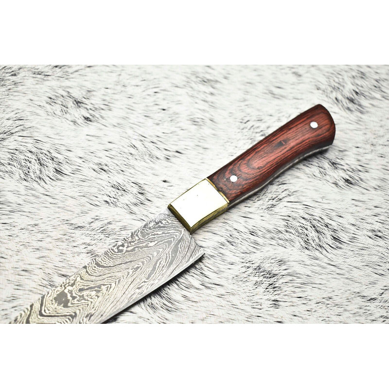 100 Handmade Damascus Steel Chef Knife  Full Tang Kitchen Knife  Custom Forged 384 Layer Blade 1