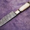 Superb Custom Handmade Damascus Chef Knife Camel Bone Handle With Scrimshaw 11 Kitchen 3