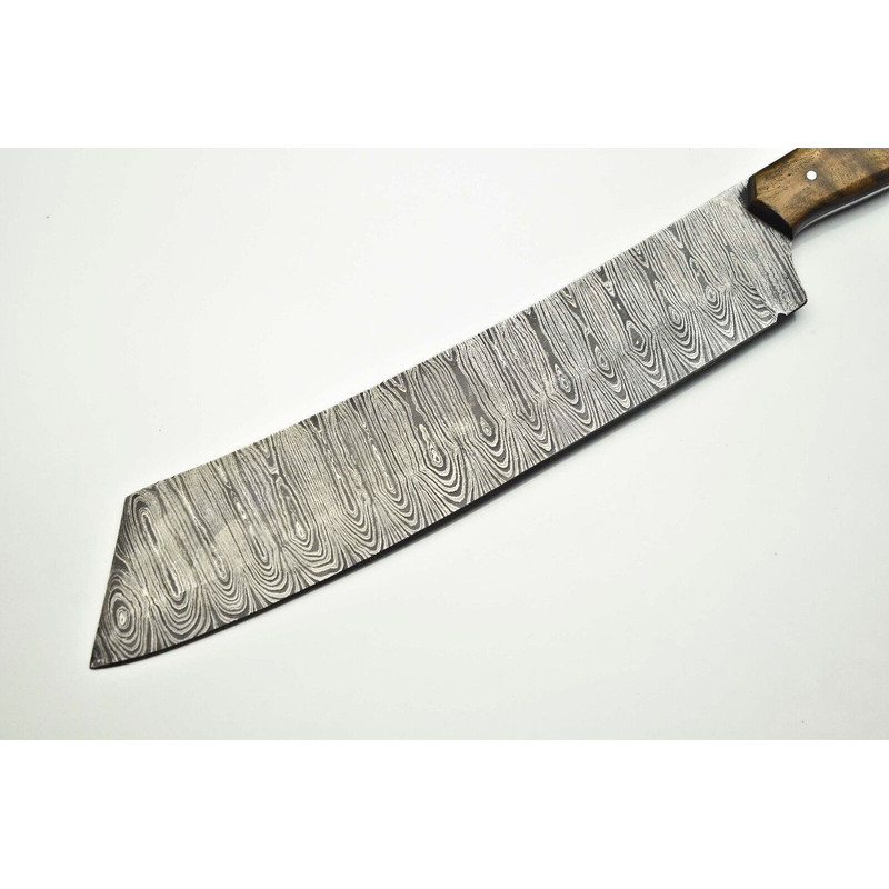 Artisan Damascus Steel Chef Knife  Handmade Forged Blade  Professional Kitchen Knife 2