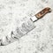 Handcrafted Damascus Steel Kitchen Knife Full Tang Chef Knife 100 Handmade 0