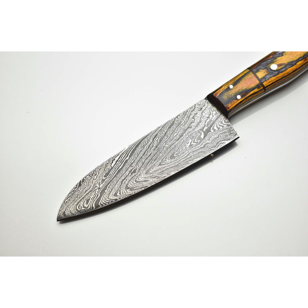 Handmade Damascus Steel Chef Knife Full Tang Kitchen Knife 2