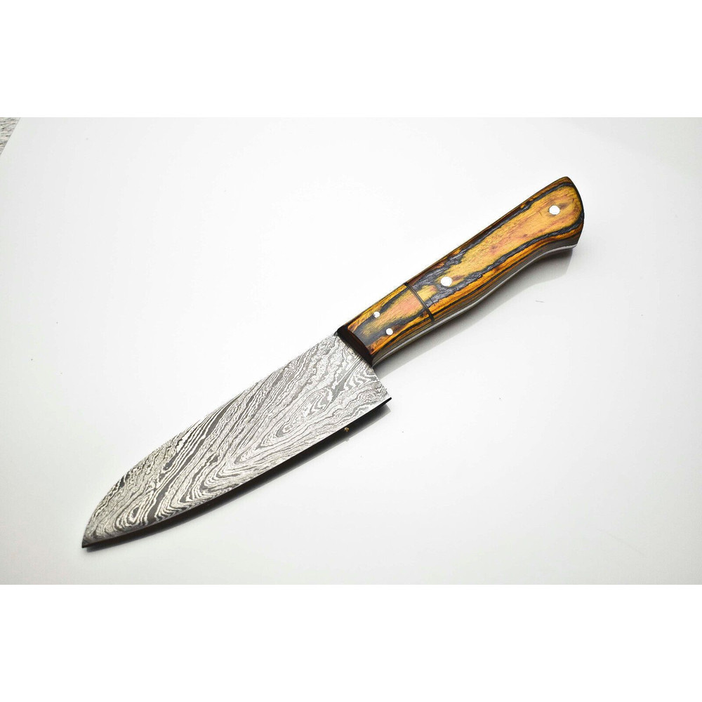 Handmade Damascus Steel Chef Knife Full Tang Kitchen Knife 0