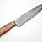 Custom Handmade Damascus Steel Chef Knife With Wood Handle 3