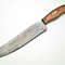 Custom Handmade Damascus Steel Chef Knife With Wood Handle 0