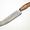 Custom Handmade Damascus Steel Chef Knife With Wood Handle 0