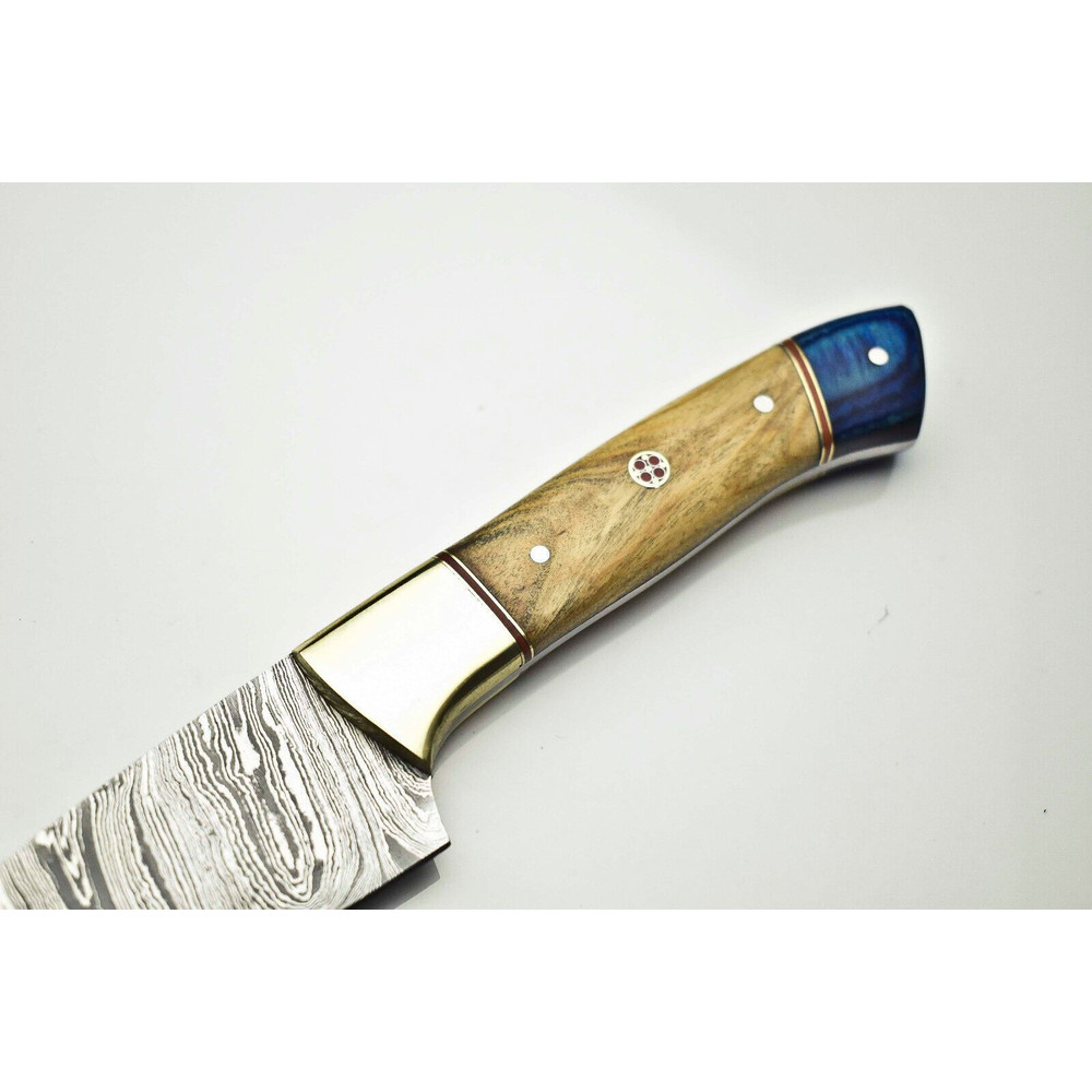Professional Damascus Steel Chef Knife  Custom Hand Forged Kitchen Blade 1
