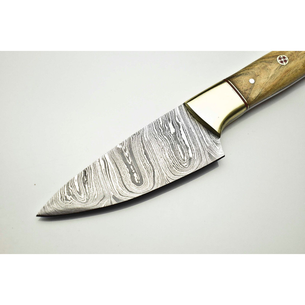 Professional Damascus Steel Chef Knife  Custom Hand Forged Kitchen Blade 2