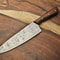 Authentic Hand Forged Damascus Steel Chef Knife With Hardwood Handle 0