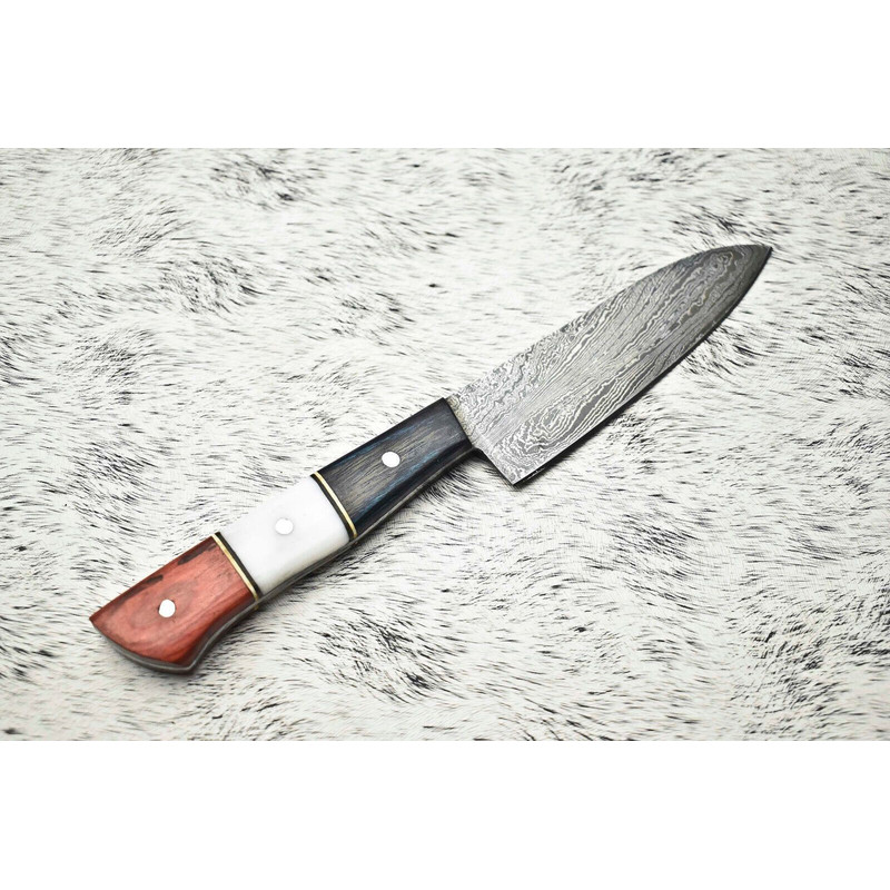 Handcrafted Damascus Steel Chef Knife  Premium Full Tang Cooking Blade 3