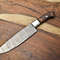 Full Tang Damascus Steel Chef Knife Handmade With Premium Hardwood Handle 0
