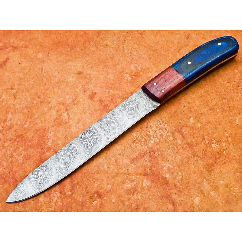 Custom Hand Forged Damascus Steel Chef Knife  Kitchen Perfection Tool 0