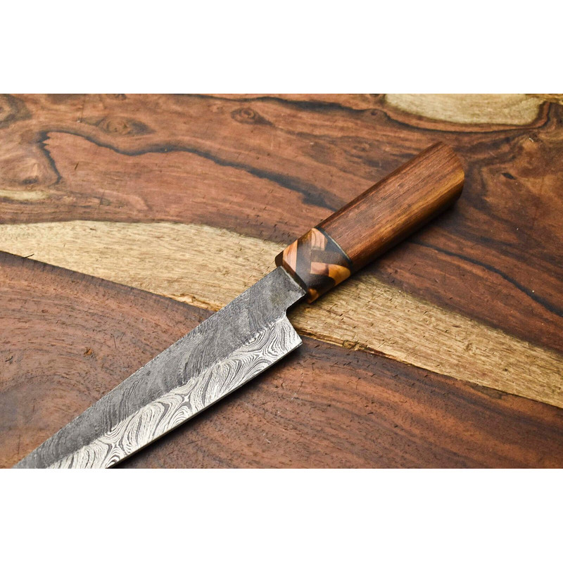 Professional Damascus Chef Knife  Custom Handcrafted Full Tang Kitchen Knife 1