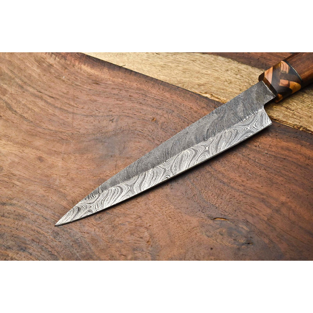 Professional Damascus Chef Knife  Custom Handcrafted Full Tang Kitchen Knife 2