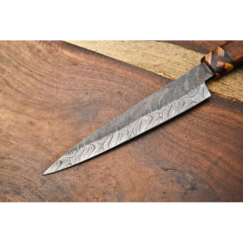 Professional Damascus Chef Knife  Custom Handcrafted Full Tang Kitchen Knife 2