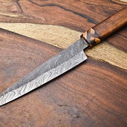 professional damascus chef knife – custom handcrafted full tang kitchen knife