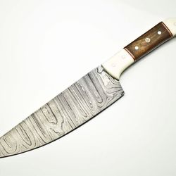 authentic forged damascus steel chef knife – premium culinary kitchen tool