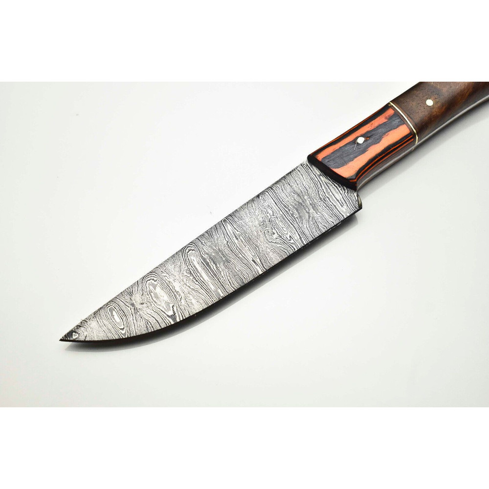 Handmade Damascus Steel Kitchen Knife  Elegant Design Sharp Performance 2