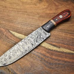 mastercrafted damascus steel chef knife – handmade full tang perfection