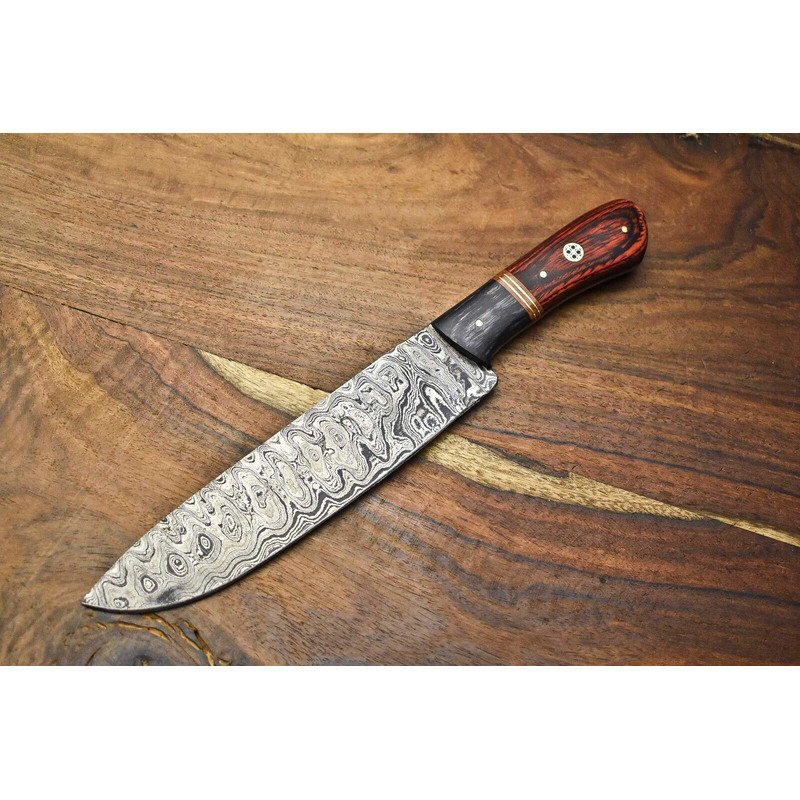 Mastercrafted Damascus Steel Chef Knife  Handmade Full Tang Perfection 0