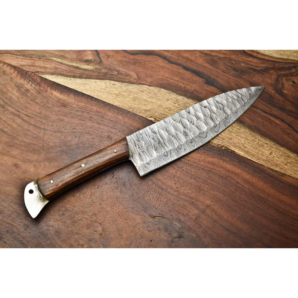 Handmade Damascus Chef Knife  Professional Kitchen Tool For Precision Cutting 3