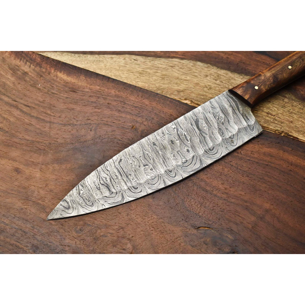 Handmade Damascus Chef Knife  Professional Kitchen Tool For Precision Cutting 2