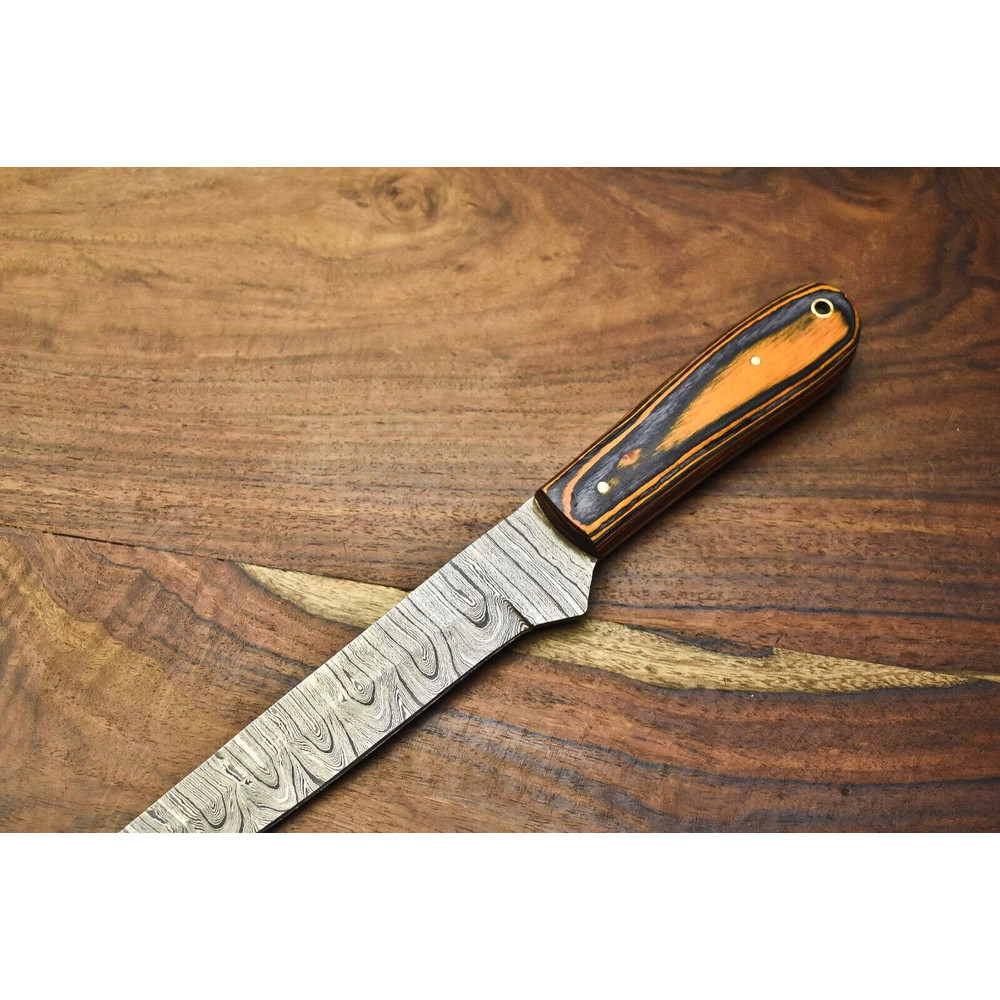 Forged Damascus Steel Chef Knife  Handmade Culinary Art For Professionals 1