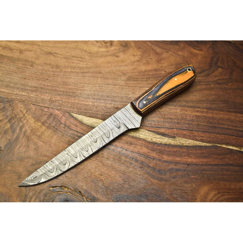 Forged Damascus Steel Chef Knife  Handmade Culinary Art For Professionals 0