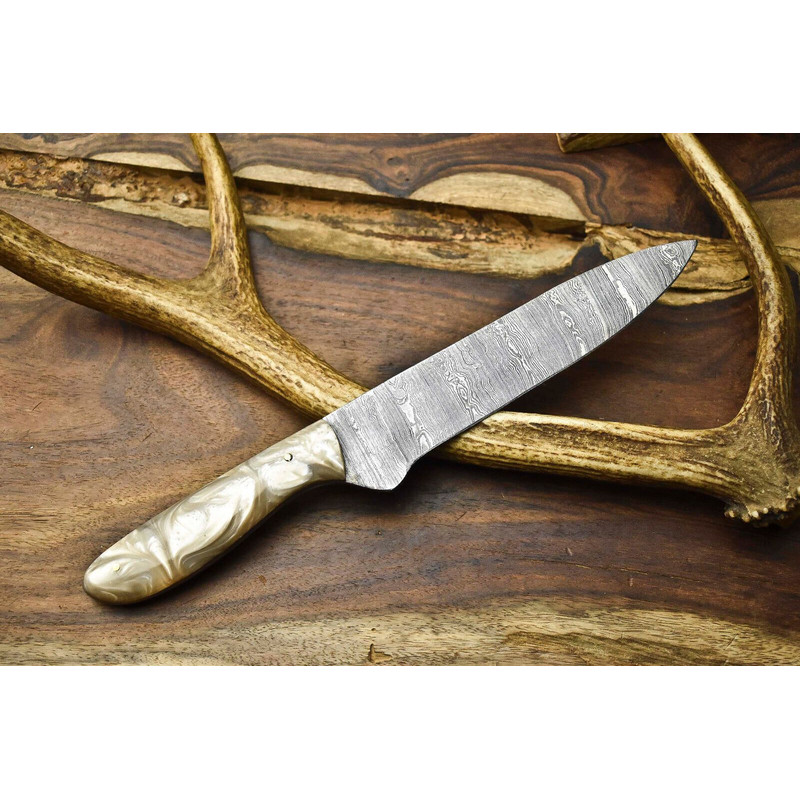 12 Custom Handmade Damascus Steel Chef Knife  Full Tang Kitchen Cooking Blade 3